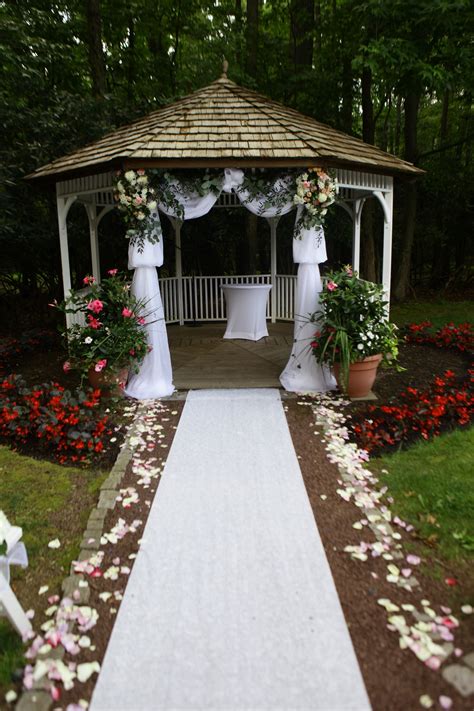 outdoor gazebo wedding chapel.